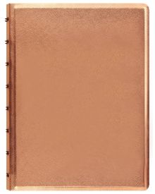 Filofax Notebook A5 Saffiano Metallic Rose Gold