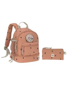 LÄSSIG Kindergartenrucksack Outdoor - Mini Backpack Happy Prints Karamell