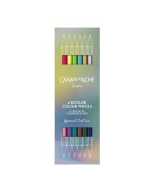 Caran d'Ache Buntstifte Bicolor Claim Your Style v5 6 Stk. - Sonderedition