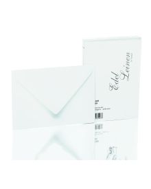 Rössler Papier Edelleinen Briefumschlagpack 20/C6, weiß