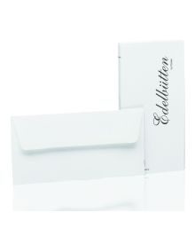 Rössler Papier Edelbütten Briefumschlagpack 20/DIN Lang, weiß