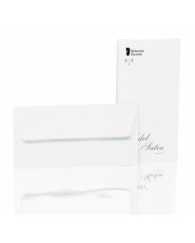 Rössler Papier Edel Satin Briefumschlagpack Din Lang weiß (Briefpapier)