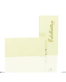 Rössler Papier Edelbütten Kartenpack 20/DIN Lang , ivory