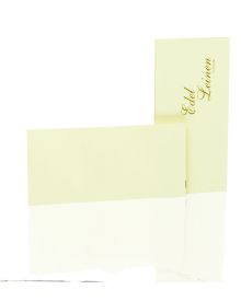 Rössler Papier Edelleinen Kartenpack 20/DIN Lang , ivory