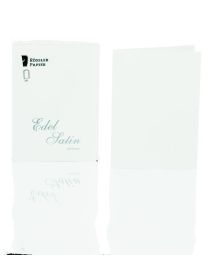 Rössler Papier Edel Satin Kartenpack 20/DIN A6 hd, weiß