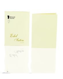 Rössler Papier Edel Satin Kartenpack 20/DIN A6 hd, ivory