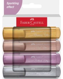 Faber-Castell Textmarker TL 46 Metallic 4er Etui
