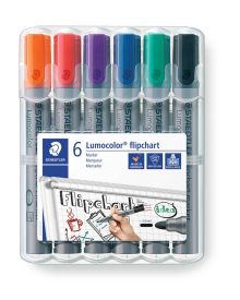 STAEDTLER Flipchartmarker Lumocolor 356 Rundspitze 6 Stk. 