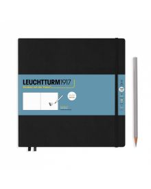 Leuchtturm1917 Skizzenbuch Quadrat Hardcover blanko schwarz
