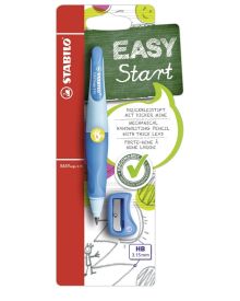 STABILO Druckbleistift EASYergo 3.15 Linkshänder mit Spitzer, hellblau/dunkelblau