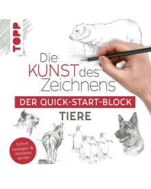 TOPP Kreativbuch: Die Kunst des Zeichnens Quick-Start-Block - Tiere