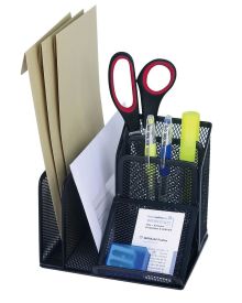 WEDO Butler Office mit 4 Fächern und Schrägablage schwarz 