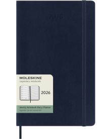 Moleskine Wochen-Notizkalender 2026 Klassik 1 Woche auf 1 Seite Large Softcover