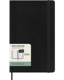 Moleskine Wochen-Notizkalender 2026 Deutsch 1 Woche auf 1 Seite Large Softcover Schwarz