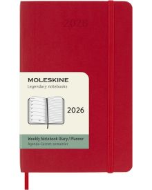 Moleskine Wochen-Notizkalender 2026 Klassik 1 Woche auf 1 Seite Pocket Softcover