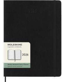 Moleskine Wochen-Notizkalender 2025 Klassik 1 Woche auf 1 Seite XL Softcover