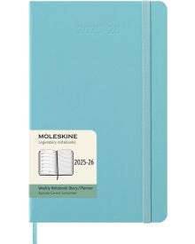 Moleskine 18 Monatskalender & Notizbuch 2026 Studienplaner 1 Woche auf 1 Seite Large Hardcover