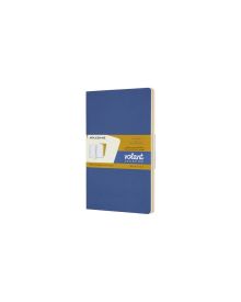 Moleskine Notizheft Volant Large Softcover 2er Set Blau/Gelb, liniert