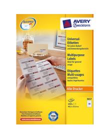 Avery Zweckform Universaletikett 48,5 x 25,4 mm (B x H), weiß, 4.000 Etik./Pack.
