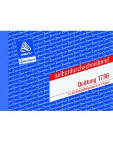 Avery Zweckform Quittung DIN A6 quer, selbstdurchschreibend, 1 Durchschlag, 2 x 40 Bl.