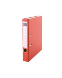 Soennecken Ordner für: DIN A4, 2 Bügel, Rückenbreite: 50 mm, Polypropylen, rot, Farbe des Rückens: rot, Kantenschutz, Griffloch, Sichttasche am Rücken