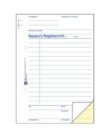 Avery Zweckform Rapport DIN A5, selbstdurchschreibend, 1 Durchschlag, 2 x 40 Bl.