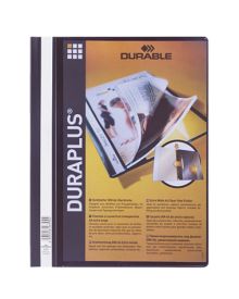 DURABLE Angebotshefter DURAPLUS®, für: DIN A4, transparenter Vorderdeckel, Beschriftungsfeld, Polypropylen, schwarz
