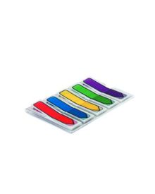 Post-it® Haftstreifen Index Pfeile, Polyester, rot, blau, gelb, grün, lila, 20 Bl./Block, 5 Block/Pack.