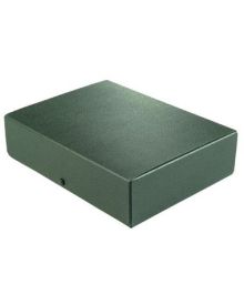 ELBA Dokumentenmappe für: DIN A4, 24 x 8,5 x 31,5 cm (B x H x T), Druckknopf, Füllhöhe: max. 80 mm, Hartpappe, schwarz