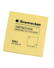 Soennecken Haftnotiz 76 x 76 mm (B x H), gelb, 100 Bl.
