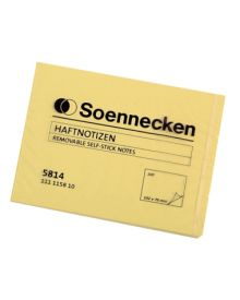 Soennecken Haftnotiz 102 x 76 mm (B x H), gelb, 100 Bl.