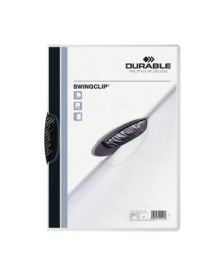 DURABLE Klemmmappe SWINGCLIP®, für: DIN A4, Kapazität: max. 30 Bl., Polypropylen, transparent, Klemme: schwarz