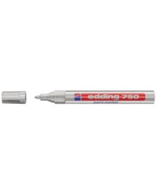 edding Lackmarker 750, Rundspitze, 2-4 mm, silber