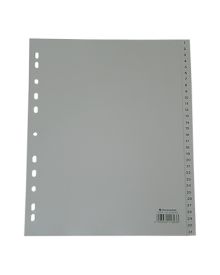 Soennecken Register 1-31, volle Höhe, für: DIN A4, 24,5 x 29,7 cm (B x H), 11fach Lochung, Polypropylen, 0,115 mm, grau