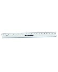 Soennecken Lineal Länge: 20 cm, Tuschekante: oberseitig, Kunststoff, transparent