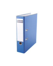 Soennecken Ordner für: DIN A4, 2 Bügel, Rückenbreite: 80 mm, Polypropylen, blau, Farbe des Rückens: blau, Kantenschutz, Griffloch, Sichttasche am Rücken