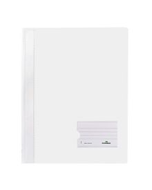 DURABLE Schnellhefter DURALUX®, für: DIN A4, Beschriftungsfeld, Hartfolie, weiß