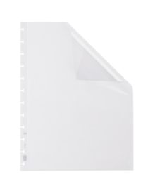 ELBA Ringmappenhülle für: DIN A4, Öffnung: oben offen, dokumentenecht, Stärke: 0,08 mm, Polypropylen, transparent, genarbt, 10 St./Pack.