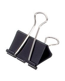 Soennecken Foldbackklemmer Breite: 51 mm, max. Klemmdicke: max. 28 mm, Klemmteil aus Federstahl, schwarz, 12 St./Pack.