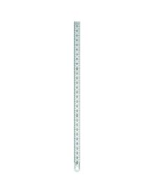 RUMOLD Lineal Länge: 50 cm, mm-Facette auf beiden Seiten, Edelstahl, silber