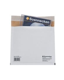 Soennecken CD/DVD-Versandtasche Innenmaß: 19 x 16 cm (B x H), mit Haftklebung, Karton, 270 g/qm, weiß