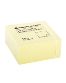 Soennecken Haftnotizwürfel 76 x 47 x 76 mm (B x H x T), gelb, 400 Bl.