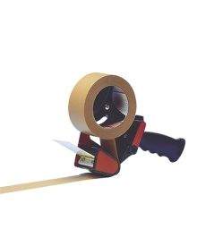 tesa® Packbandabroller Classic, Bandgröße: max. 50 mm x 66 m (B x L), Metall, schwarz/rot