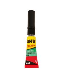 UHU® Sekundenkleber geruchsfrei SUPERFLEX GEL, 3 g