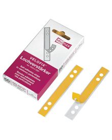 Veloflex Lochverstärker VELOFIX®, 15 x 105 mm (B x H), glasklar, 50 St./Pack.