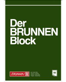 Brunnen Briefblock A4 unliniert 70g grün