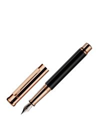 Otto Hutt Füllfederhalter Design 04 glatt schwarz-roségold M