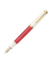 Pelikan Füllfederhalter Souverän M600 Rot-Weiß 