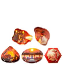 ergobag Klettie-Set Kontur Feuerwehr 5 tlg.