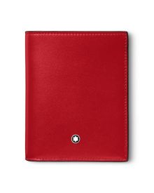 Montblanc Meisterstück Brieftasche Compact 6cc Coral Frontansicht